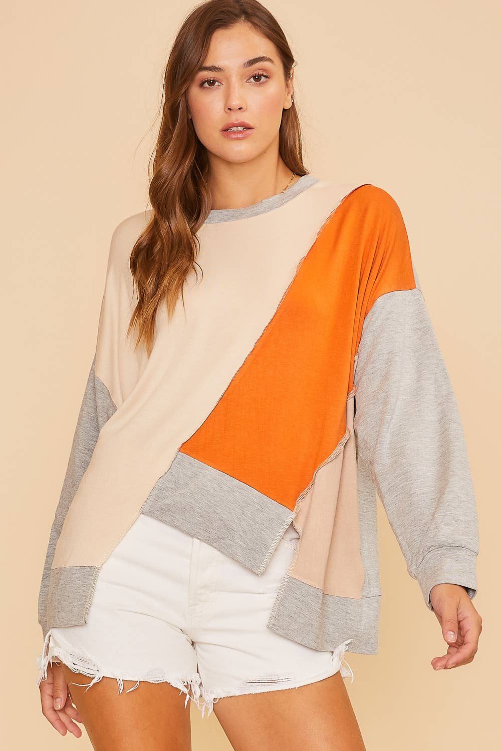 Color Block Soft Knit Top - Modish Maven Boutique