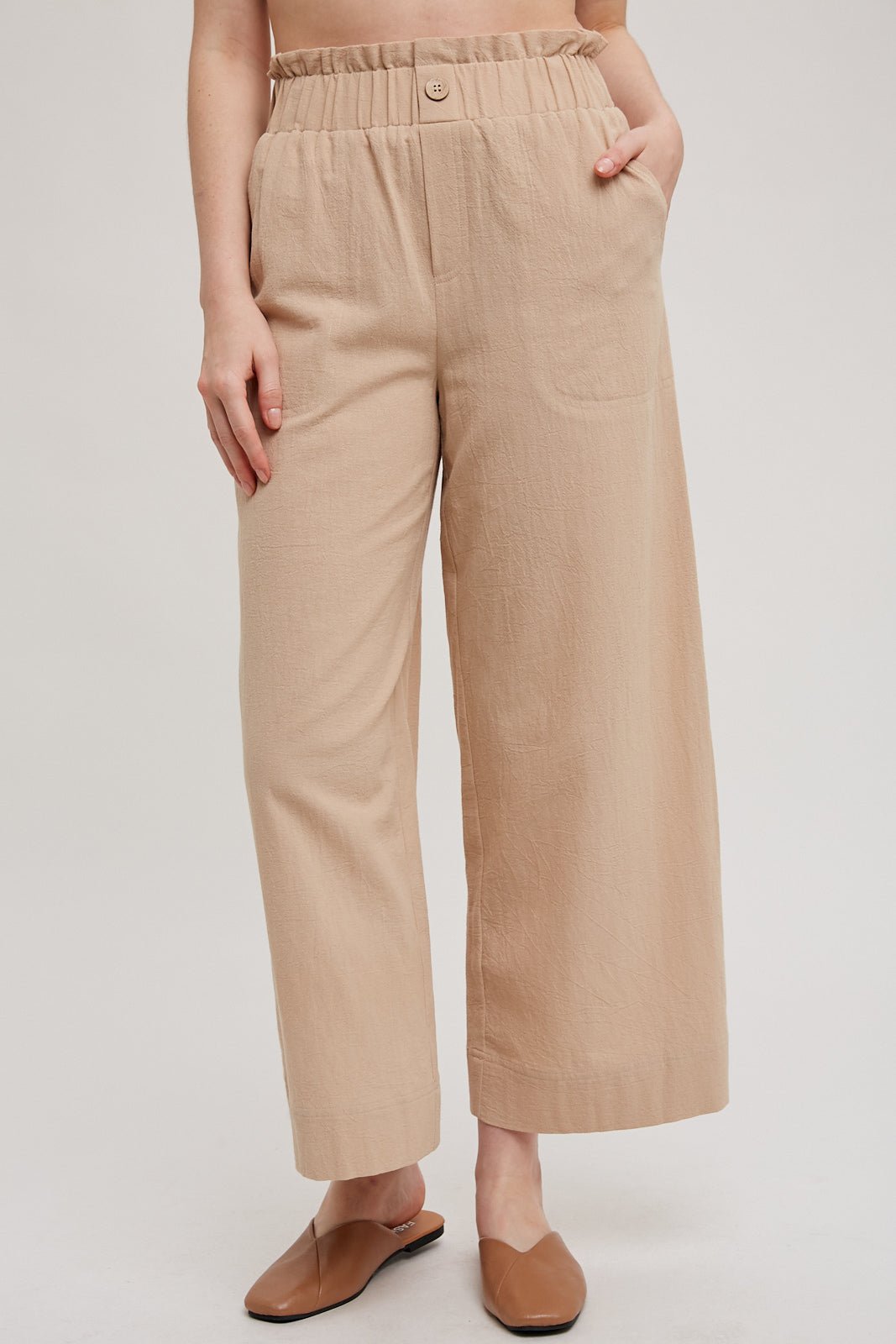 Elastic Waistband Pocket Pants - Modish Maven Boutique