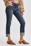 Blaire High Rise Cuffed Slim Straight Jeans - Modish Maven Boutique