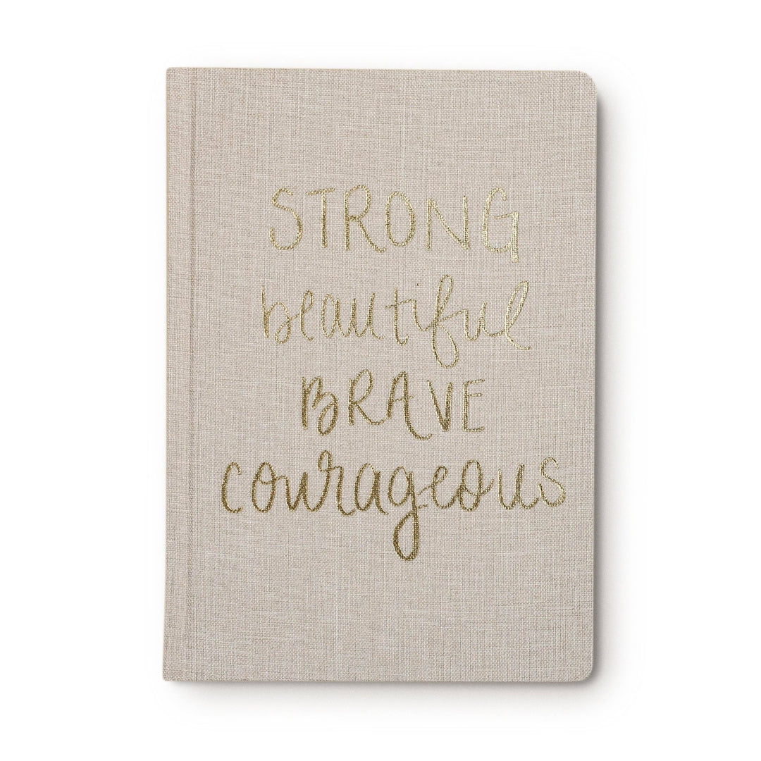 Strong Beautiful Brave Courageous Fabric Journal - Modish Maven Boutique