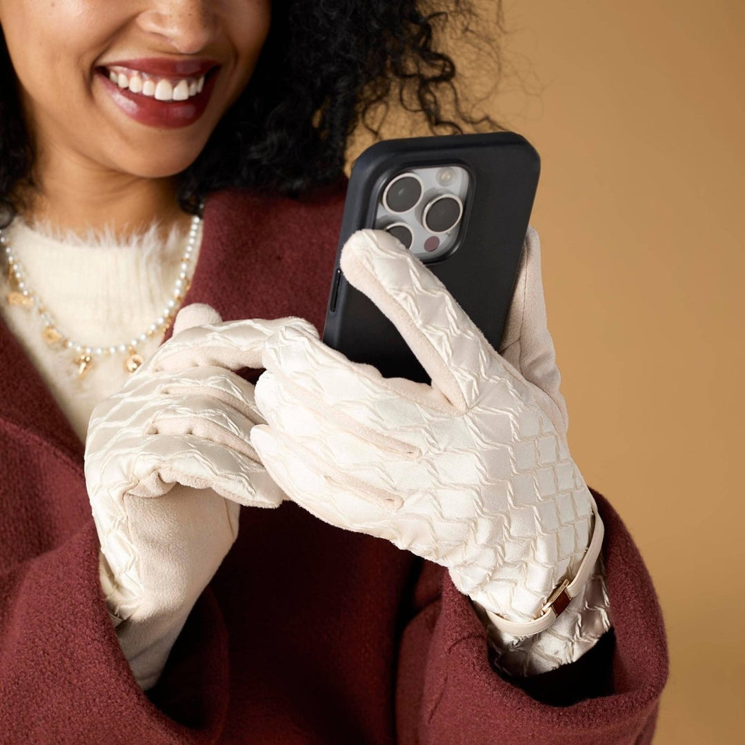 Crinkle Wave Touchscreen Gloves - Modish Maven Boutique