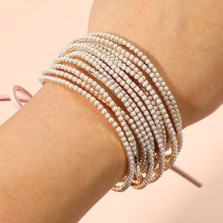 Layered Stretch Bracelets Set