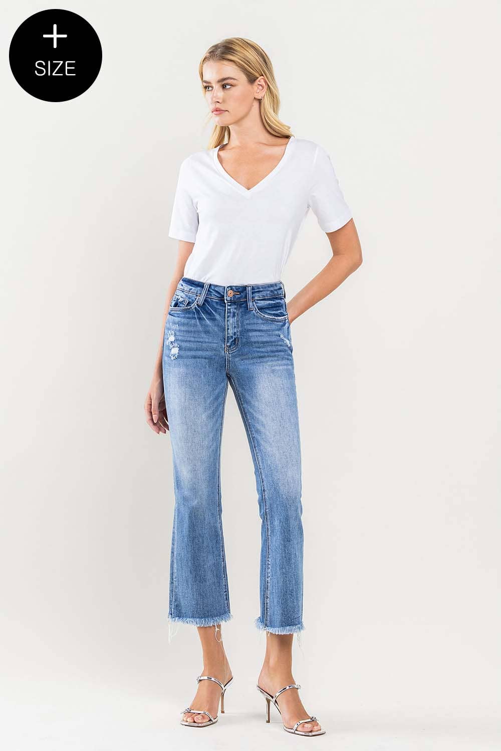 Vervet High Rise Kick Flare Jeans-Curvy - Modish Maven Boutique