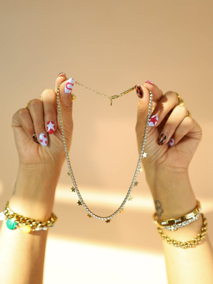 Julietta Star Charm Tennis Necklace - Modish Maven Boutique