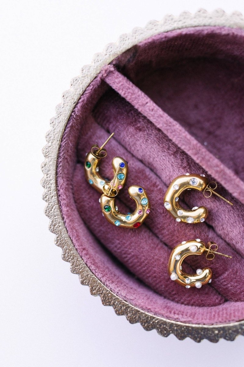 Ebby Hoop Earrings | Colorful - Modish Maven Boutique