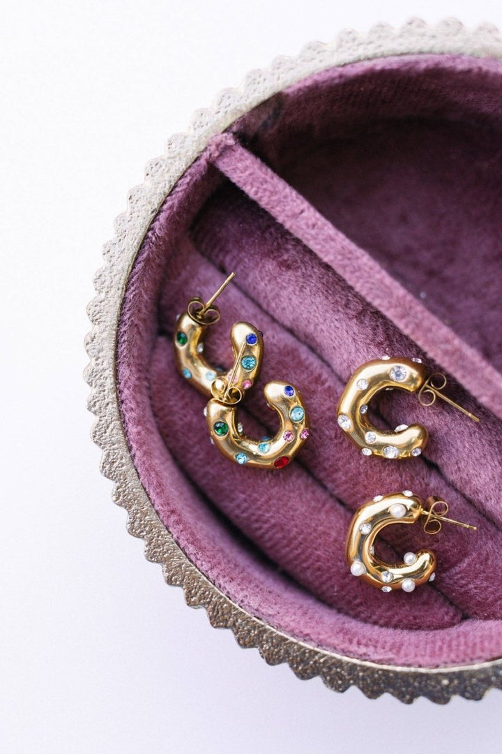 Ebby Hoop Earrings | Colorful - Modish Maven Boutique