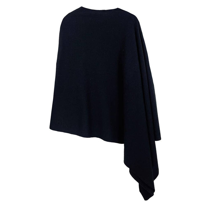 Solid Knit Scarf Poncho - Modish Maven Boutique