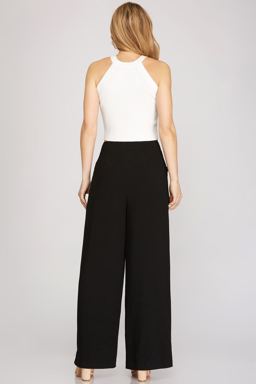 Woven Wide Leg Pintuck Pants - Modish Maven Boutique