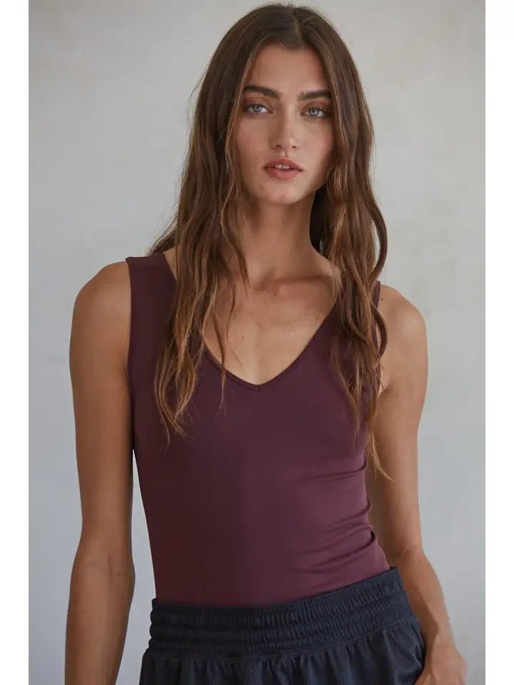 Seamless V-Neck Versatile Tank Top - Modish Maven Boutique