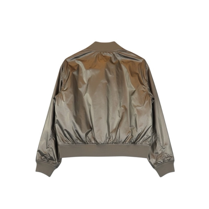 Metallic Aviator Jacket