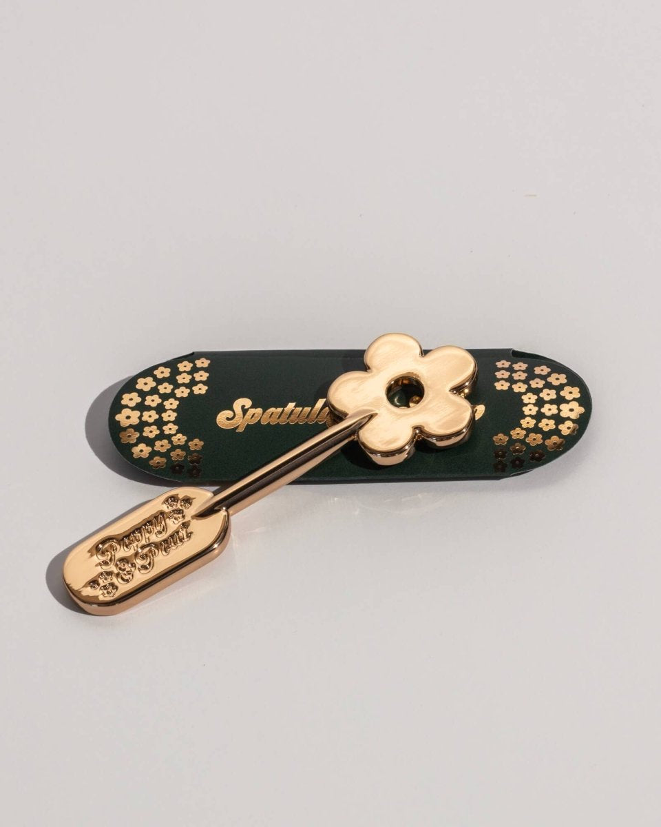 Gold Daisy Lip Care Spatula - Modish Maven Boutique