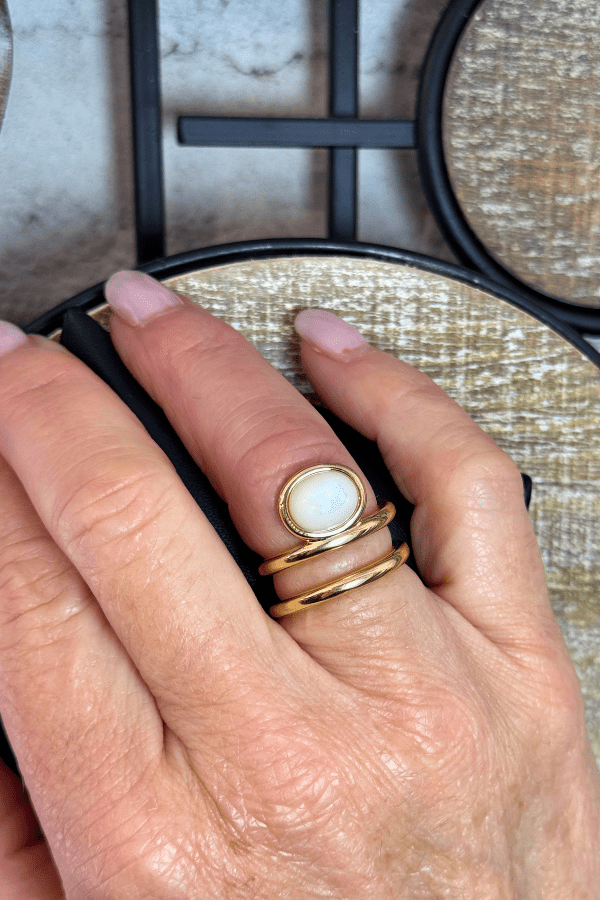 Gold Opal Wrap Statement Ring - Modish Maven Boutique