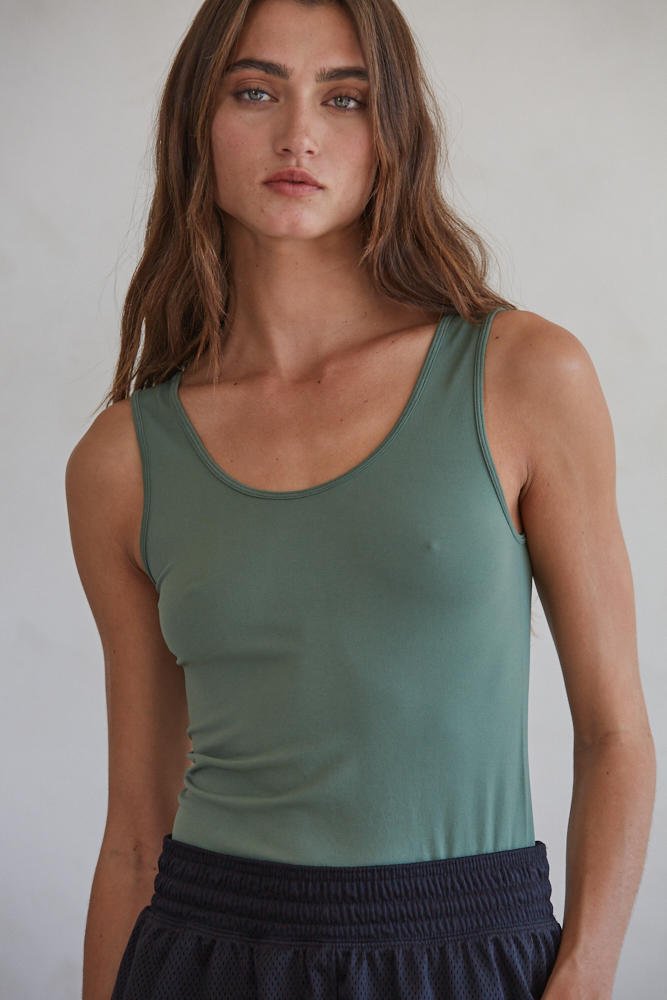 Seamless V-Neck Versatile Tank Top - Modish Maven Boutique