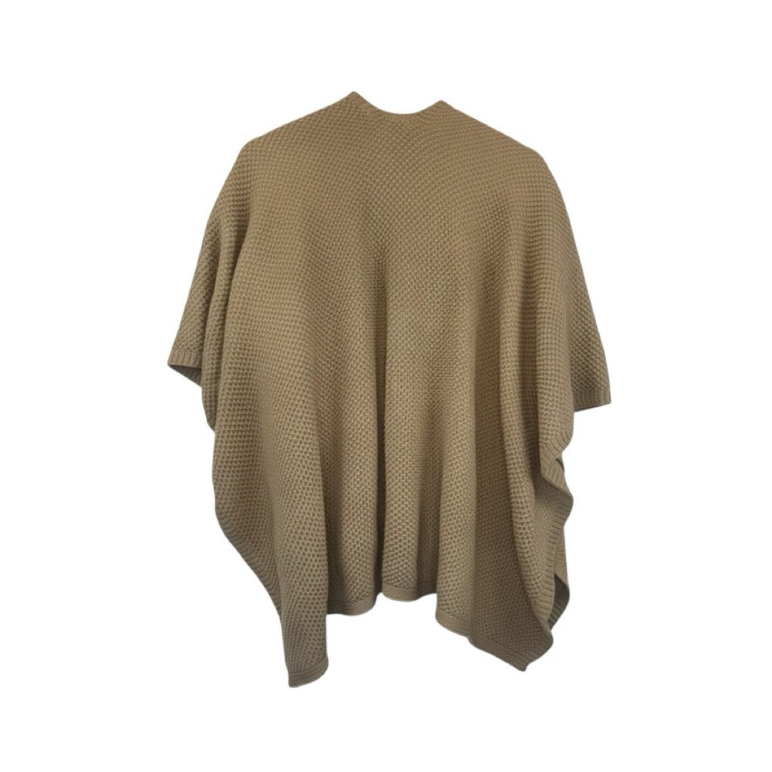Ribbed Knit Loop Wrap | Warm Taupe
