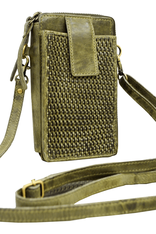 Ella Washed Leather Crossbody Wallet - Modish Maven Boutique