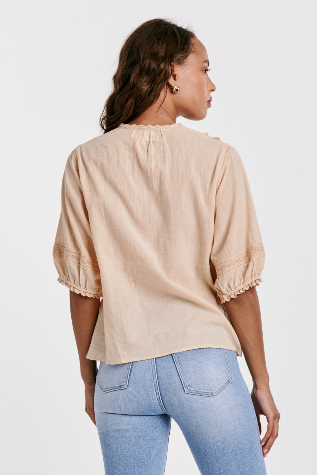 Aiya Lace Trim Shirt - Modish Maven Boutique