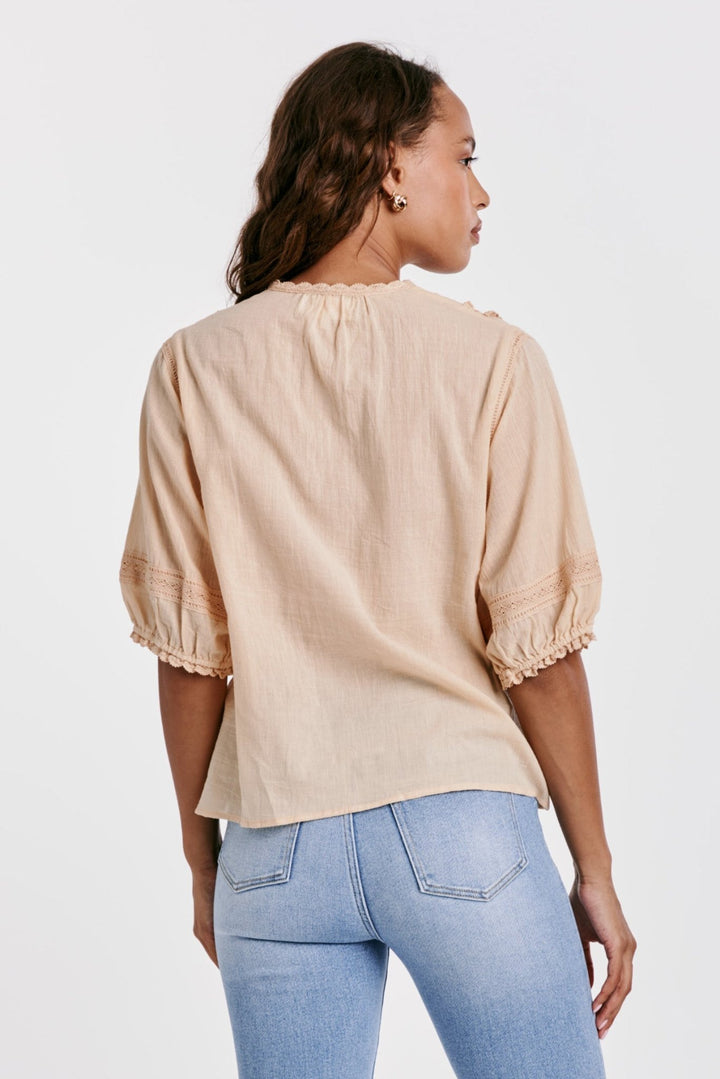 Aiya Lace Trim Shirt - Modish Maven Boutique