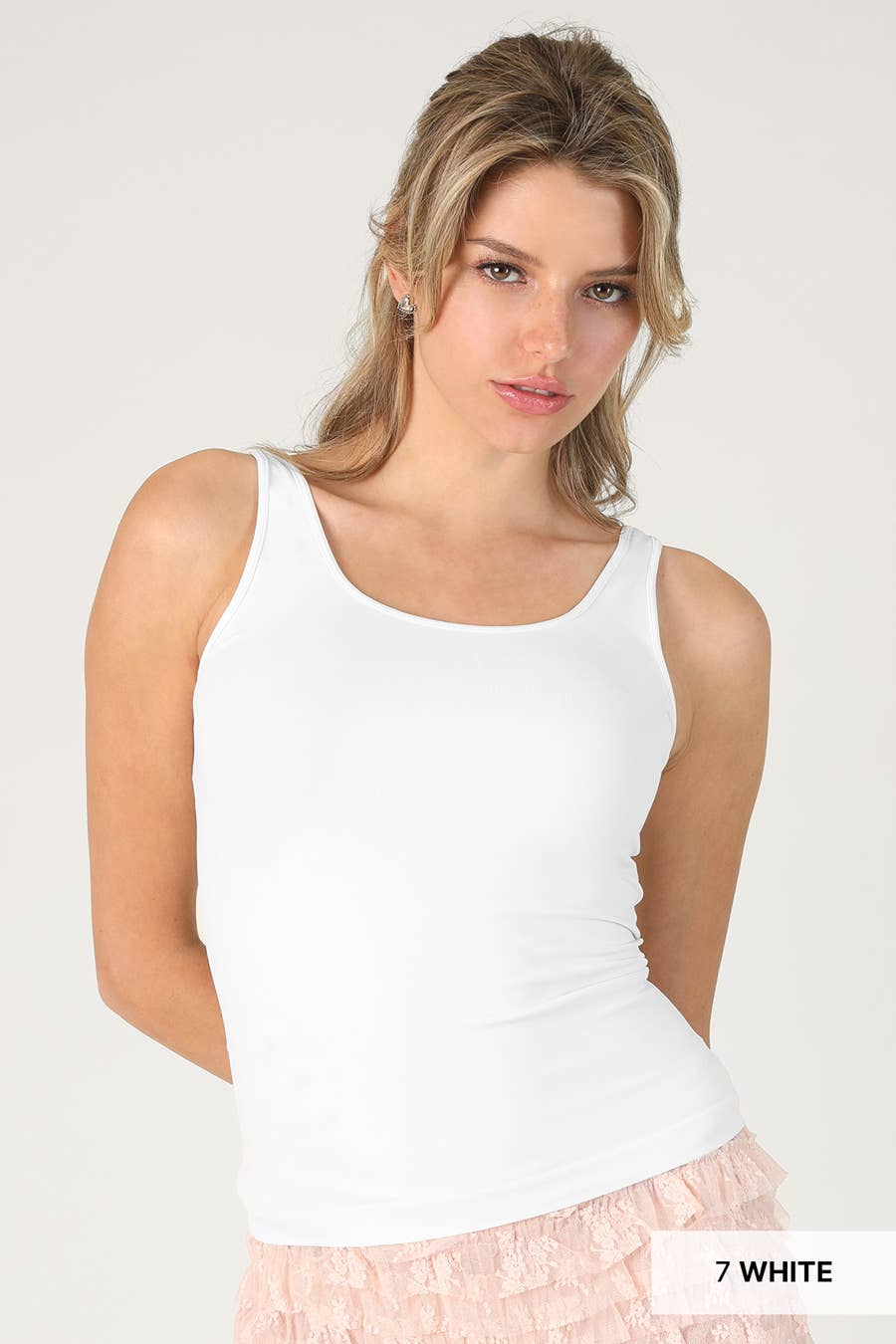 Seamless Scoop Neck Short Tank