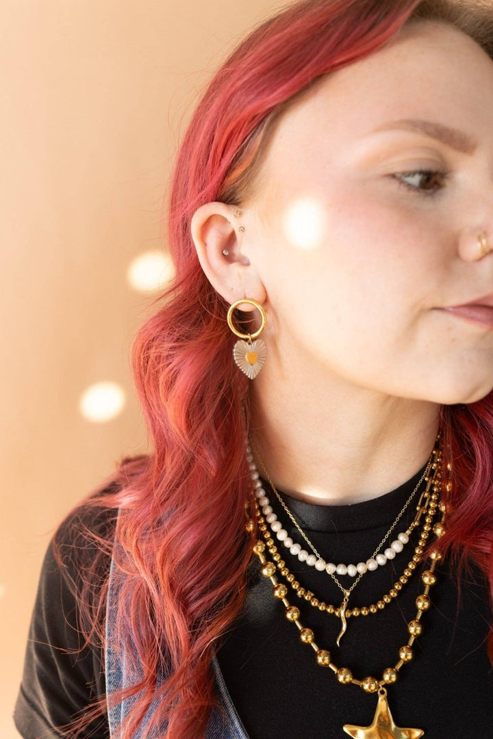 Mixed Feelings Heart Earrings - Modish Maven Boutique