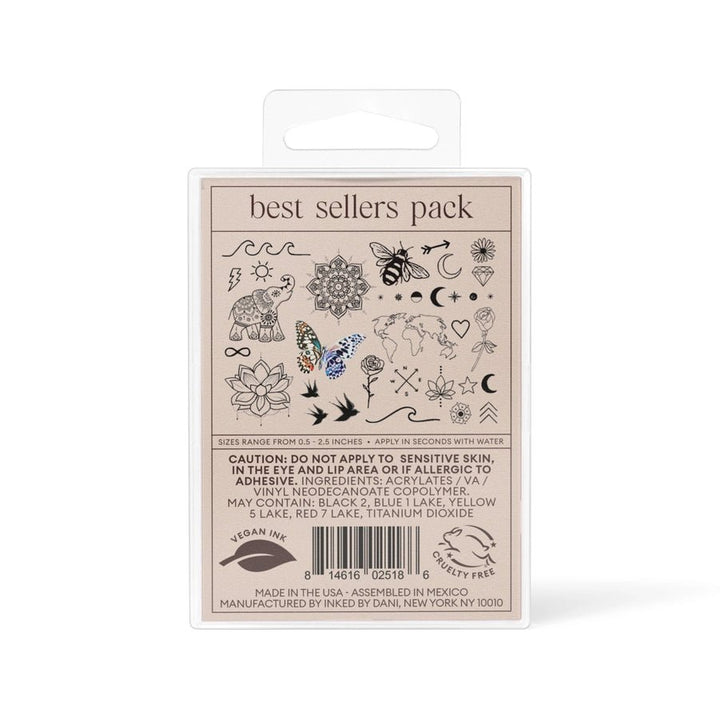 Best Sellers Temporary Tattoo Pack - Modish Maven Boutique