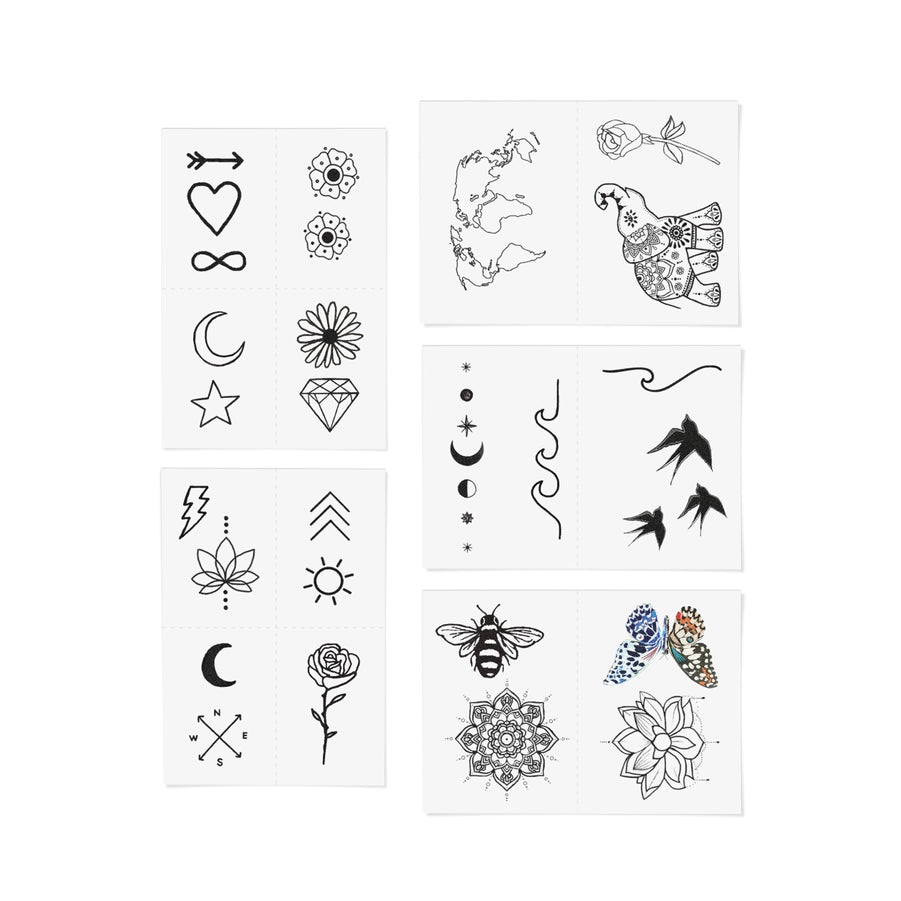 Best Sellers Temporary Tattoo Pack - Modish Maven Boutique