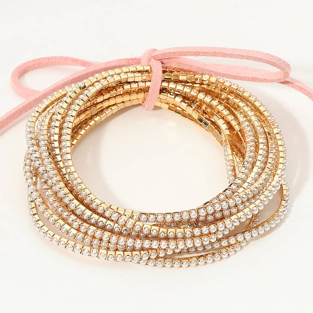 Layered Stretch Bracelets Set