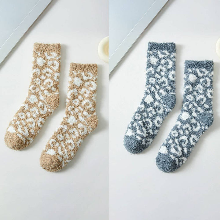 Fuzzy Leopard Socks - Modish Maven Boutique