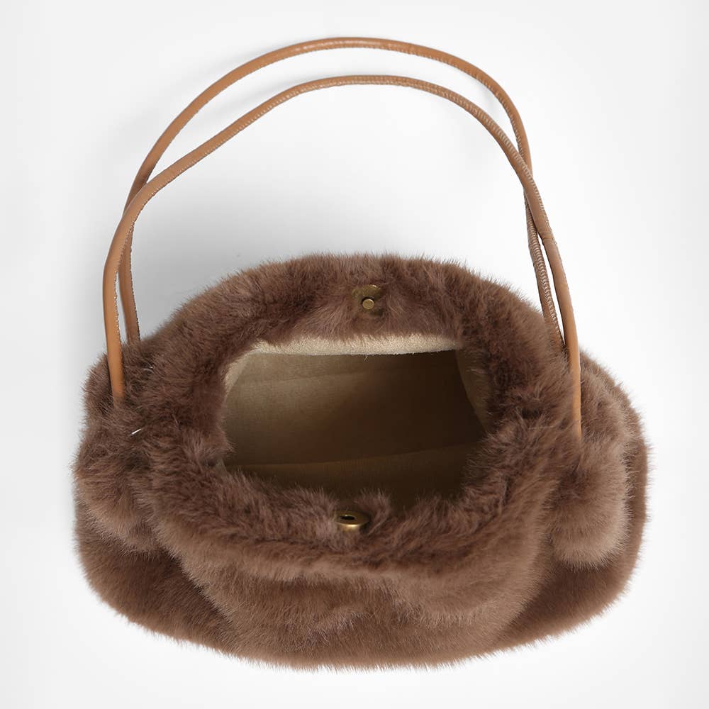 Faux Fur Mini Handbag - Modish Maven Boutique