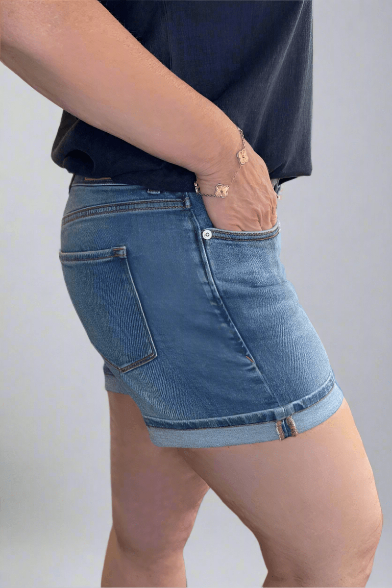 Julian Mid Rise Denim Shorts - Modish Maven Boutique