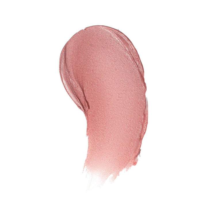 A creamy, color swatch of the Beverly Lip Tint spread on white background, showing the mauvy pink color and smooth texture.