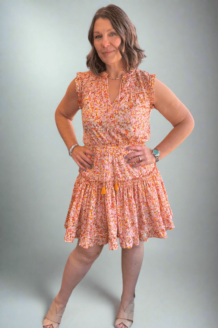 Melodie Ruffle Cotton Dress - Modish Maven Boutique