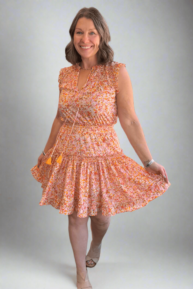 Melodie Ruffle Cotton Dress - Modish Maven Boutique
