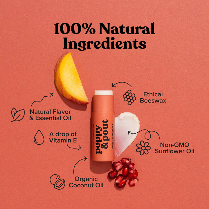 Lip Balm, Pomegranate Peach - Modish Maven Boutique