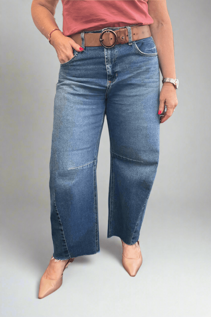 The Seamed Barrel Jean - Modish Maven Boutique